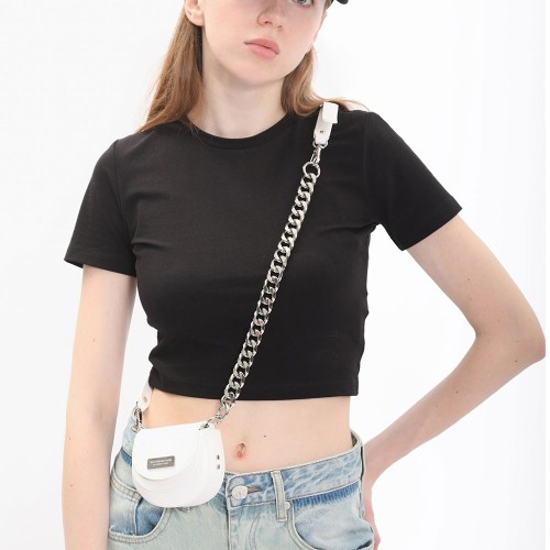 Diagonal saddle leather bag Diagonal saddle leather bag